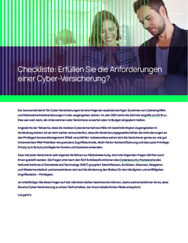 Checkliste: Erfüllen Sie die Anforderungen einer Cyber-Versicherung?