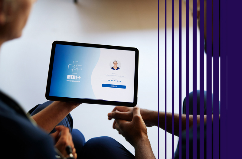 Healthcare User Accessing Device
