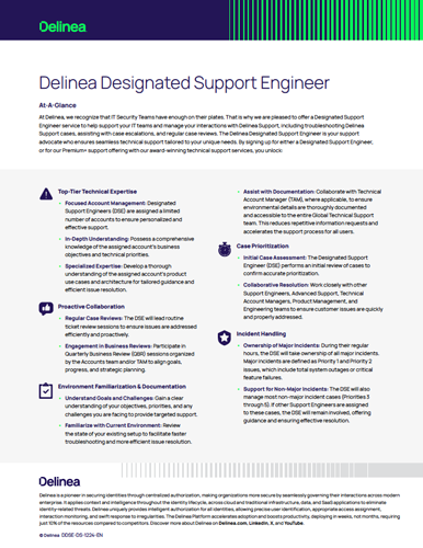Delinea Designated Support Engineer