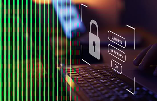 Screen with Password Login